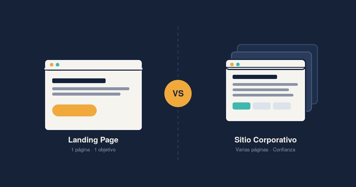¿Landing Page o Sitio Corporativo? Cómo Saber Qué Necesita Tu Negocio