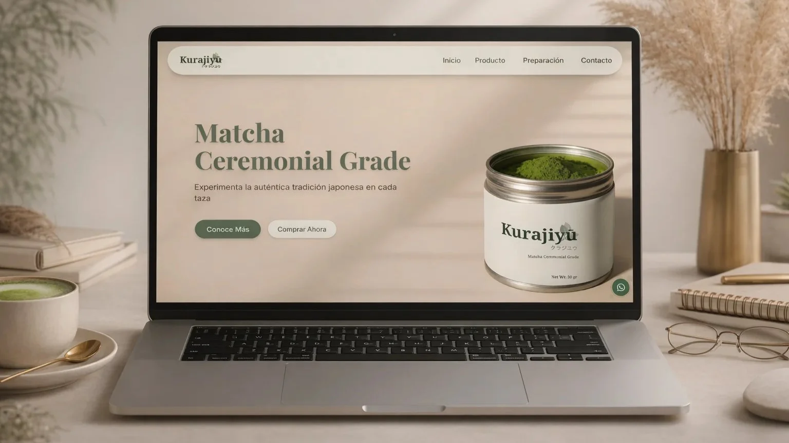 Kurajiyu Matcha — Landing Page · Venta de Matcha